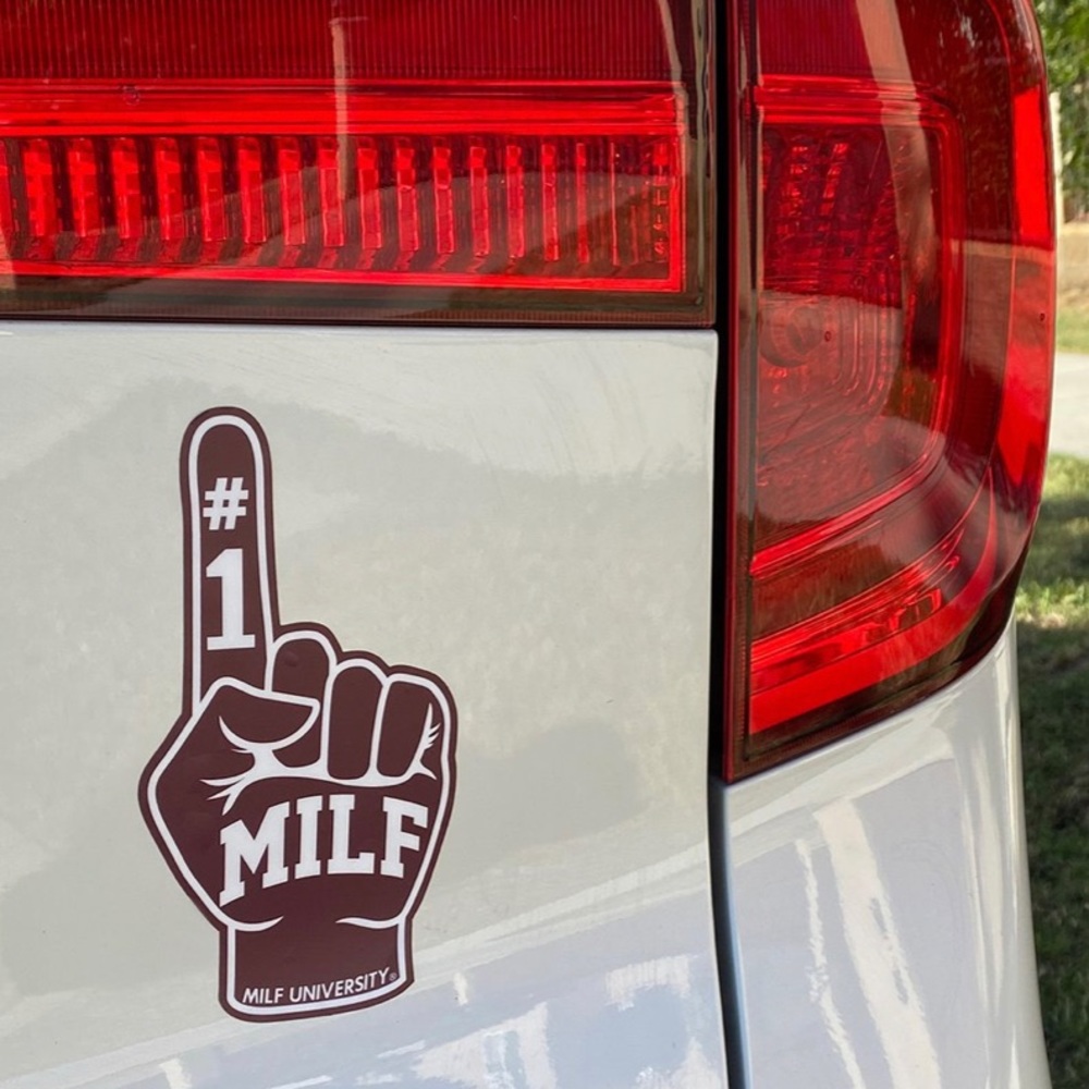 #1 MILF University Decal Sticker
